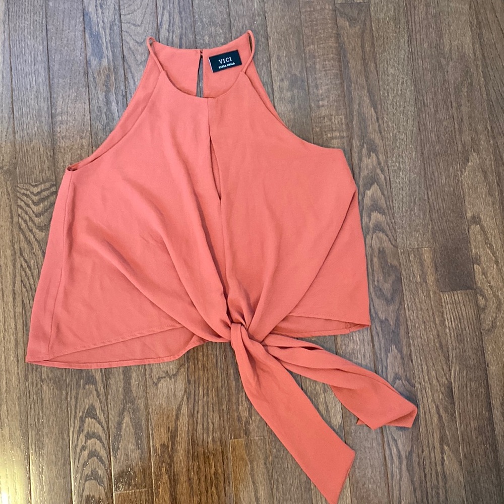 VICI orange blouse camisole